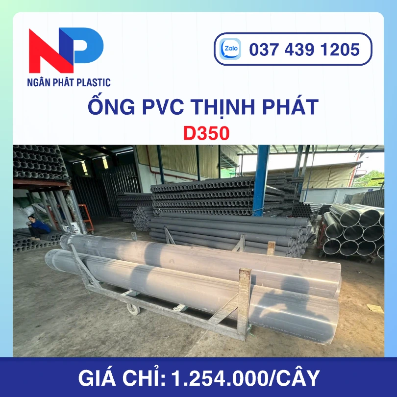 Ống Nhựa uPVC D350 Thịnh Phát